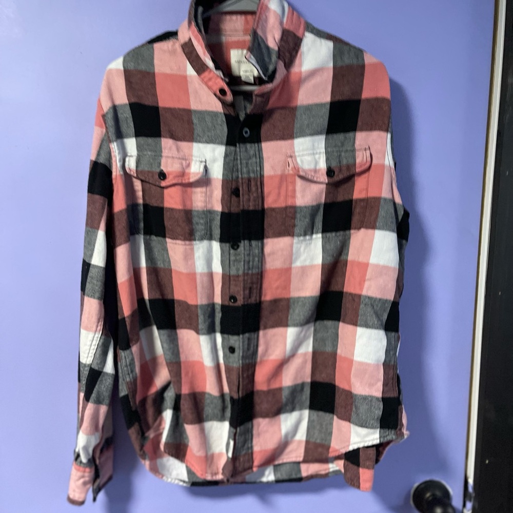 American eagle pink flannel
